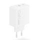 2. Lenovo G0A6065WEU GaN 2x USB-C 65W Wall Charger White