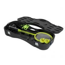 VIRTUFIT 2-IN-1 PORTABLE BADMINTON AND TENNIS SET - INCLUDES CASE AND RACKETS