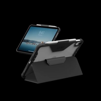 2. UAG Plyo LT Case with Apple Pencil Holder for iPad 10.9" / 11" (A16) - Clear Black