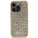 3. Guess Disco Metal Script case for iPhone 15 Pro - gold