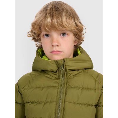 6. Boy's double-sided down jacket with synthetic filling 4F 4FJRAW25TDJAM0790-43S