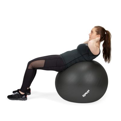 3. VIRTUFIT ANTI-BURST PRO GYM BALL WITH PUMP GREY 65 CM