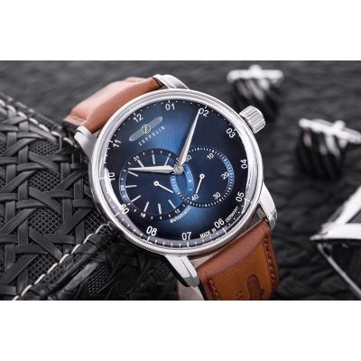 5. Men's ZEPPELIN New Captain's Line Automatic Watch 8662-3 + BOX