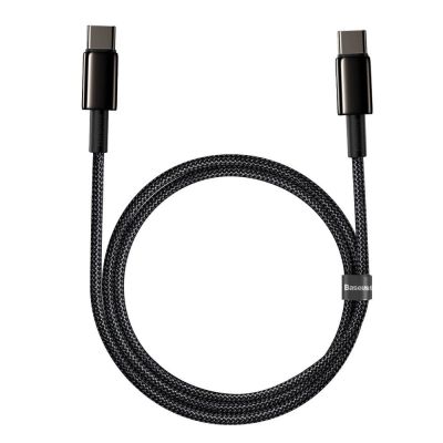 2. Baseus CATWJ-01 USB-C - USB-C PD QC cable 100W 5A 1m - black