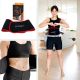2. MAGNETIC HULA HOP SET BLACK HHM15 WITH HMS COUNTER + SLIMMING BELT BR163 RED
