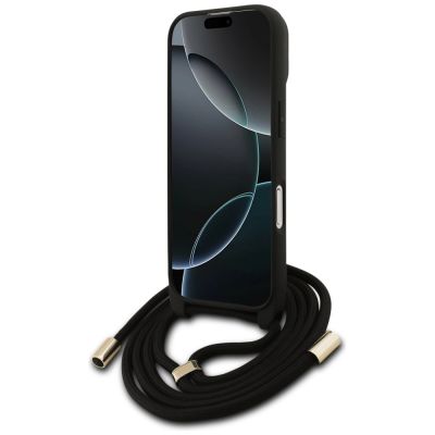 4. Guess 4G Big Logo Cord Stap Crossbody Case for iPhone 17 - Brown