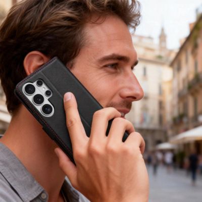 6. Tech-Protect Wallet Case for Samsung Galaxy S26 Ultra - Black and Red