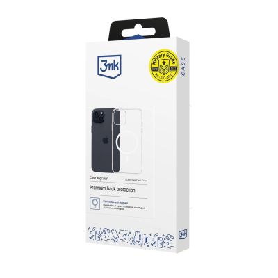 12. 3mk Clear MagCase for Apple iPhone 15 - transparent
