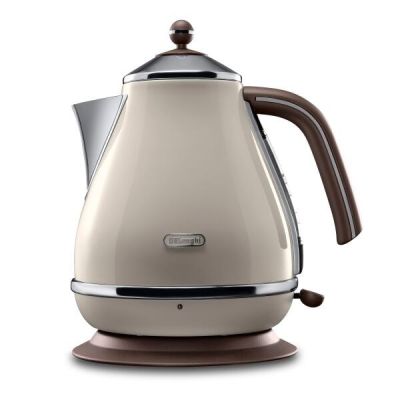 7. DeLonghi Icona Vintage KBOV 2001.BG Electric Kettle (2000W 1.7l; cream color)