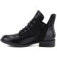 7. Women's patent leather ankle boots, black, Vinceza HX27-16524