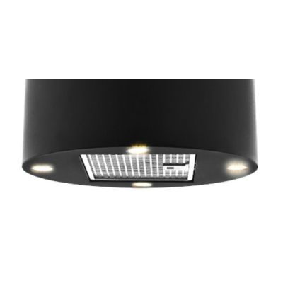 4. Cylindrical island hood AKPO WK-4 ISLA BALMERA BLACK (tube, mechanical control)