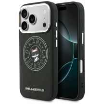 Karl Lagerfeld Point & Choupette Sketch MagSafe Case for iPhone 17 Pro - Black