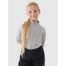 Children's fleece thermal underwear (top) 4F Junior 4FJRAW24UFLEU062-25S