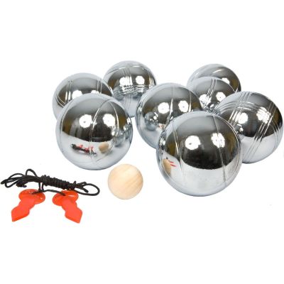 16. 8-PIECE PETANQUE BALLS - BOULE PETANQUE ALUMINUM SUITCASE ENERO