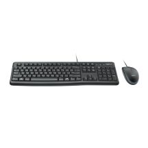 Logitech MK120 920-002562 keyboard and mouse set (membrane; USB 2.0; (US); black; optical; 1000 DPI)