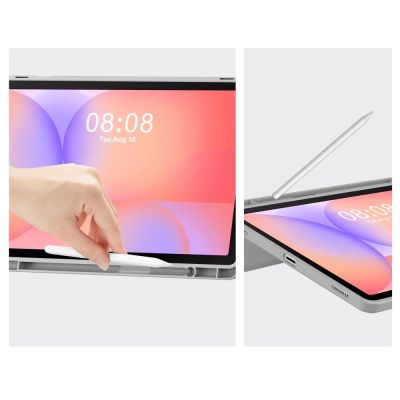 7. Tech-Protect SmartCase Pen Case for Samsung Galaxy Tab S9 11.0 / S9 FE / S10 FE / S10 Lite 10.9 X710 / X716B / X510 / X516B / X520 / X526 / X400 / X406B - Gray