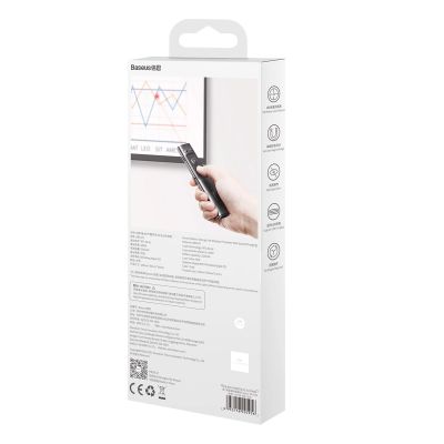6. Baseus Orange Dot Wireless Presentation Laser Pointer - Gray (with battery)