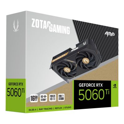 7. Zotac GAMING GeForce RTX 5060 Ti AMP NVIDIA 16 GB GDDR7
