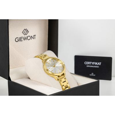 9. Giewont Sapphire Gold Silver Women's Watch GW2720-B2