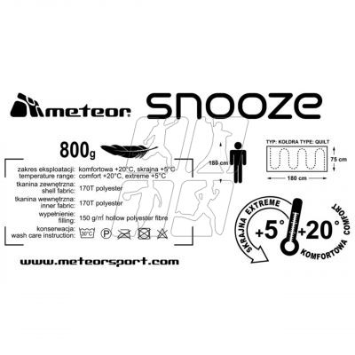 8. Meteor Snooze 16943 sleeping bag