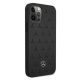 4. Mercedes Leather Stars Pattern Case for iPhone 12 Pro Max - Black