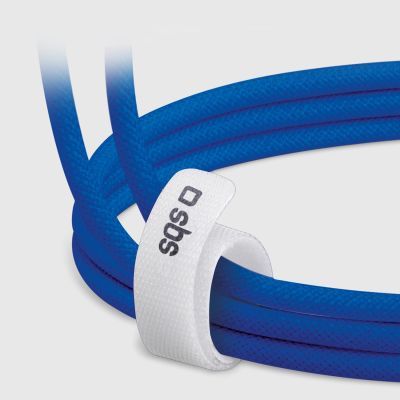 5. SBS TECABLETISSUETCCB USB-C - USB-C 1.5m 60W braided cable - blue