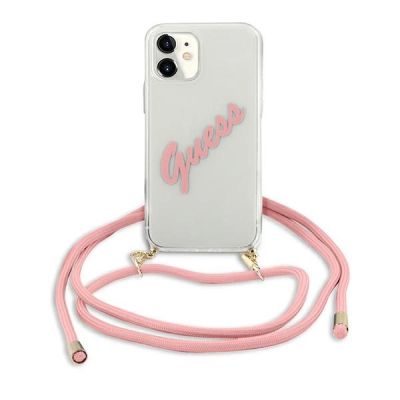 2. Guess GUHCP12SCRTVSPI iPhone 12 mini 5.4" pink/pink hardcase Script Vintage