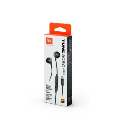 6. JBL Tune 305C In-Ear Headphones Black