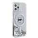 4. Karl Lagerfeld Liquid Glitter Choupette Head MagSafe Case for iPhone 12 / 12 Pro - Transparent
