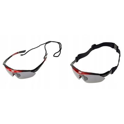 6. Rockbros 10001 Polarized Cycling Glasses - Black and Red