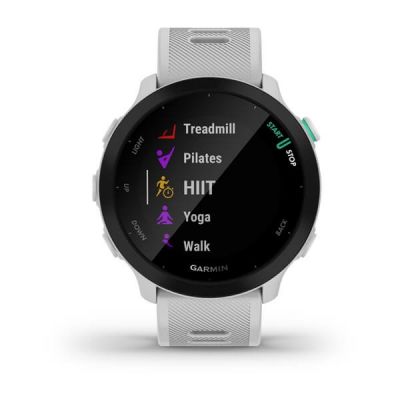 5. Garmin Forerunner 55 White Sports Watch