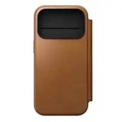 9. Nomad Modern Leather Folio Cell Phone Case 16 cm (6.3") Tan/Light Brown