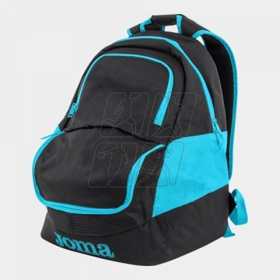 BACKPACK DIAMOND II BLACK-FLUOR TURQUOISE 