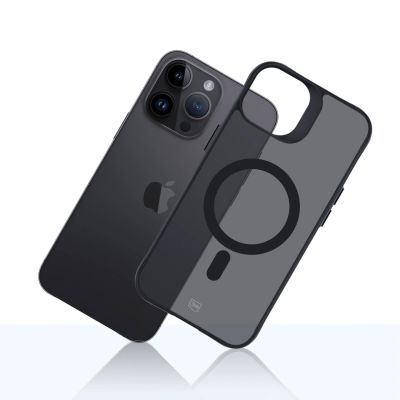 12. 3mk Smoke MagCase with MagSafe for iPhone 14 Pro - Semi-transparent