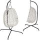 3. COCOON HANGING CHAIR WITH FRAME 195CM LIGHT GRAY 120KG
