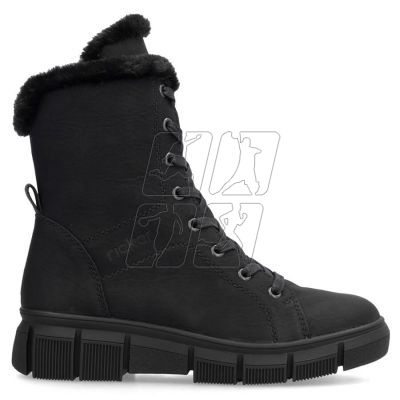 11. Rieker W X3402-00 RKR743 fur ankle boots