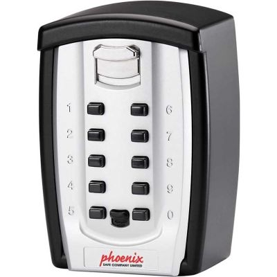 2. Phoenix Safe Co. KS0003C Key Cabinet Metal Black, Silver