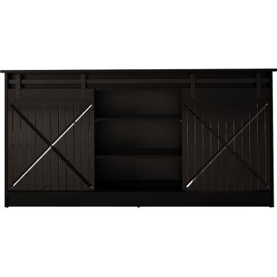 Chest of drawers 160x80x35 GRANERO black/black finish