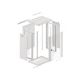 9. Lanberg WF01-6418-10S rack cabinet (18U; 901mm / 600mm / 450mm; wall-mounted; Glass; 19''; gray)