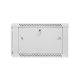 4. Lanberg WF01-6606-10S single-section cabinet (6U; 368mm / 600mm / 600 mm; wall-mounted; Glass; 19''; gray)