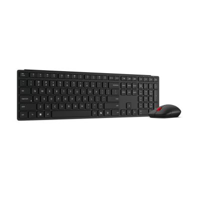 5. Lenovo 4X31S04848 Keyboard Mouse Included Office RF Wireless + Bluetooth Belgian Black