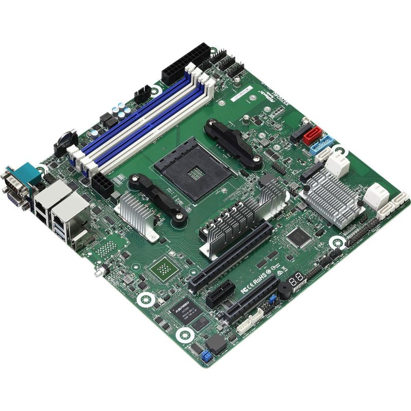 5. ASRock X570D4U motherboard 1x AM4 AMD Ryzen X570 (SATA, 2xM.2, 2xGbE, IPMI)