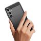 3. Case for Carbon Case Samsung Galaxy S24+ flexible silicone carbon cover - black