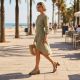 8. Women's openwork beige mules with a heel M.Daszyński MR2598-7