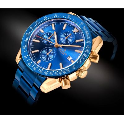 2. Giewont Chronograph Sapphire Blue Copper Men's Watch GW8720-B5