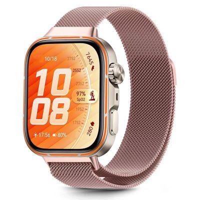 9. Tech-Protect MilaneseBand for Huawei Watch Fit 3 - Pink
