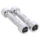 6. Set of chrome HMS dumbbells