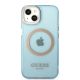 3. Guess Gold Outline Translucent MagSafe case for iPhone 13 - blue