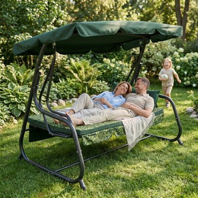 23. 3-SEAT GARDEN SWING LENA WITH MOSQUITO NET