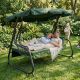 23. 3-SEAT GARDEN SWING LENA WITH MOSQUITO NET
